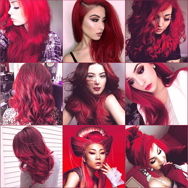 crazy red hair color